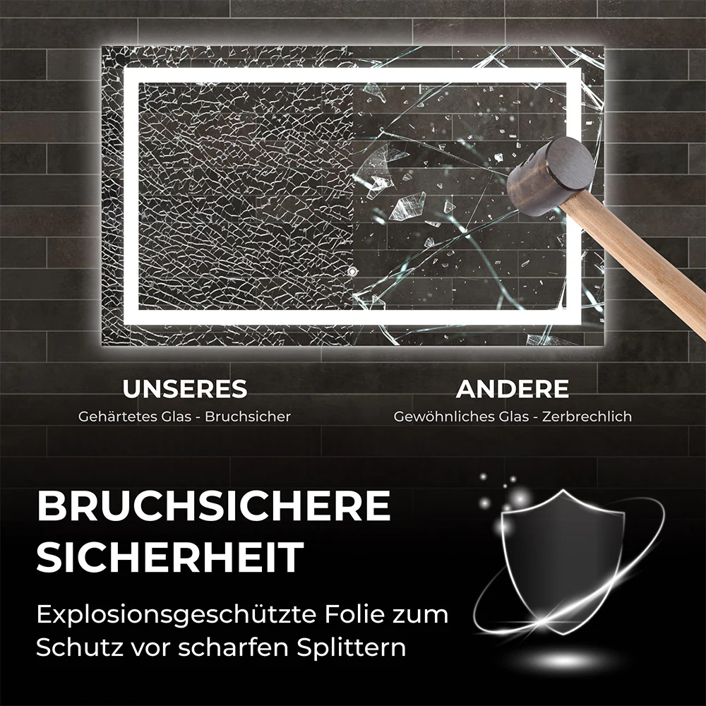 Bringer Badspiegel mit Beleuchtung - BRS102 - Image 7