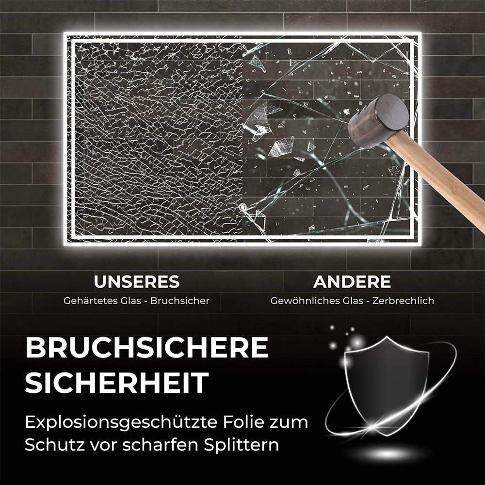 Bringer Badspiegel mit Beleuchtung - BRS107 - Image 7