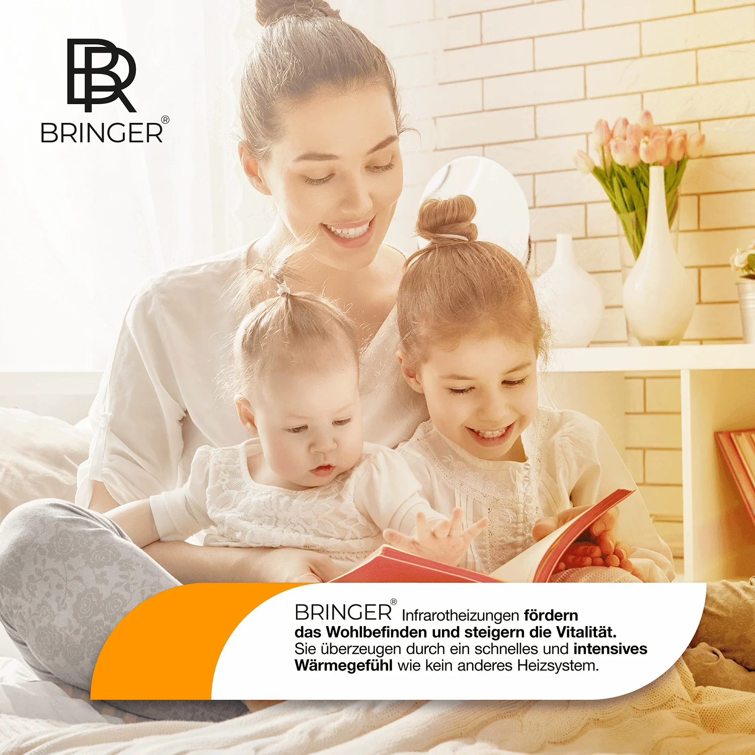 Bringer® Bild Infrarotheizung mit Rahmen - Palmenstrand, Malediven - Image 10