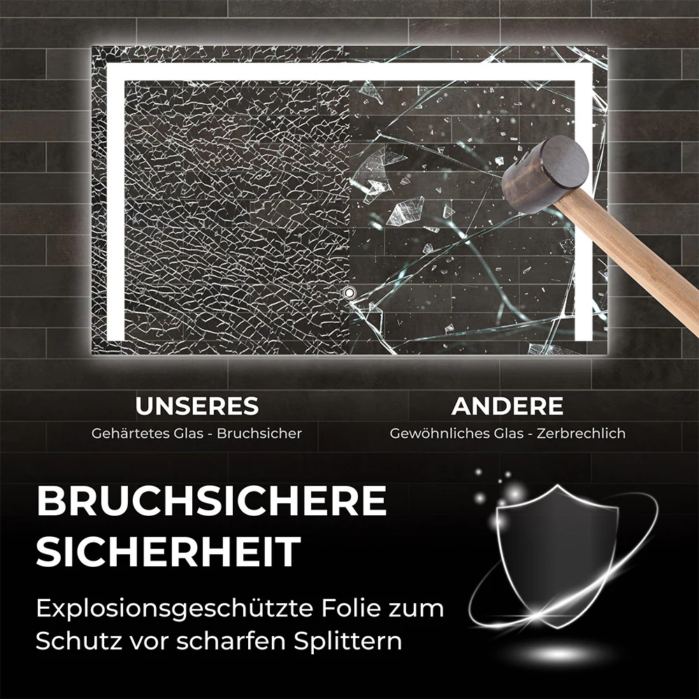 Bringer Badspiegel mit Beleuchtung - BRS105 - Image 7