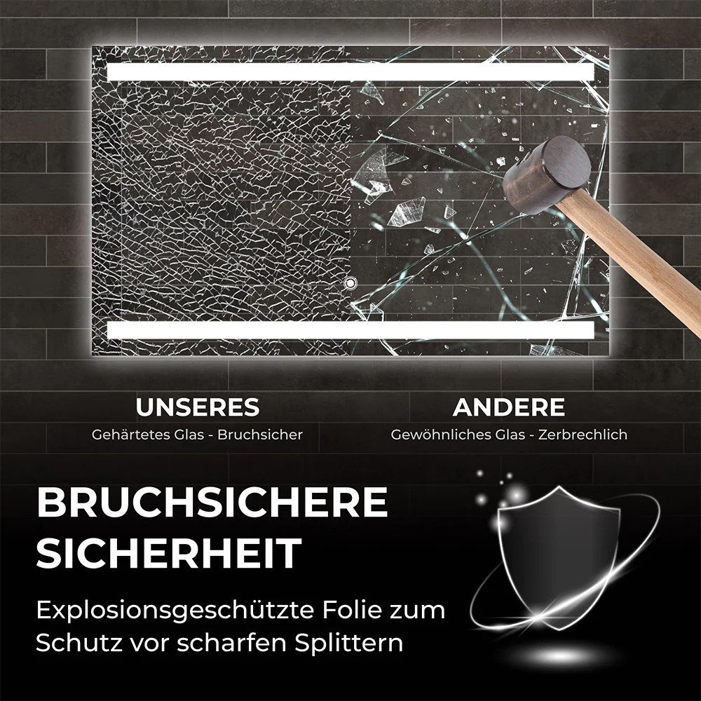 Bringer Badspiegel mit Beleuchtung - BRS106 - Image 7