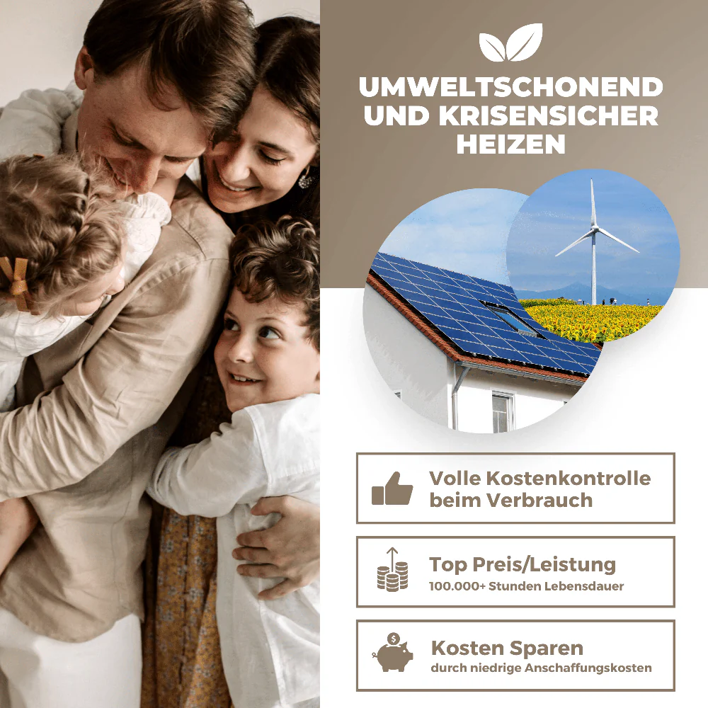 Bringer® Keramik Infrarotheizung in Marmor Optik - Image 3