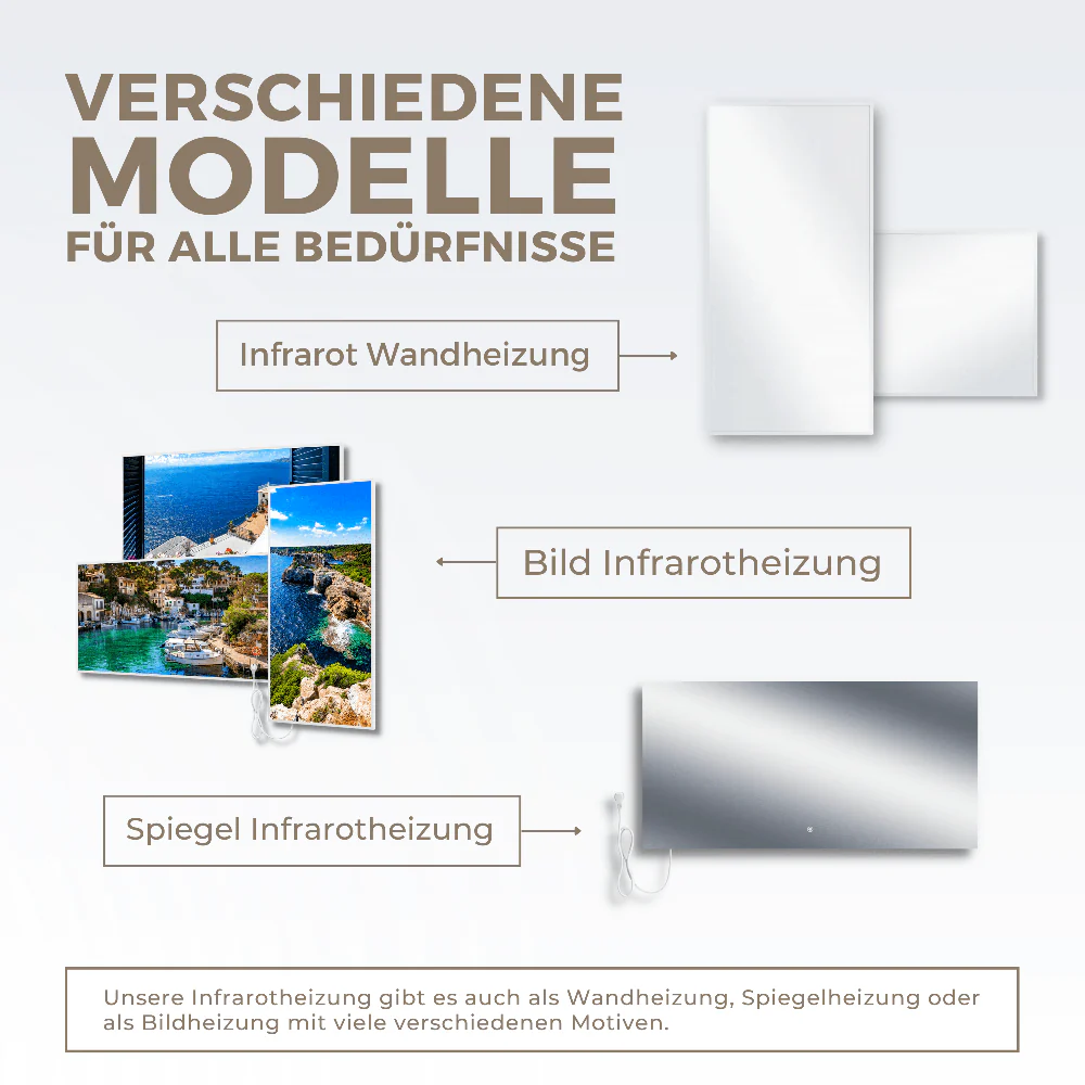 Bringer® Keramik Infrarotheizung in Marmor Optik - Image 7