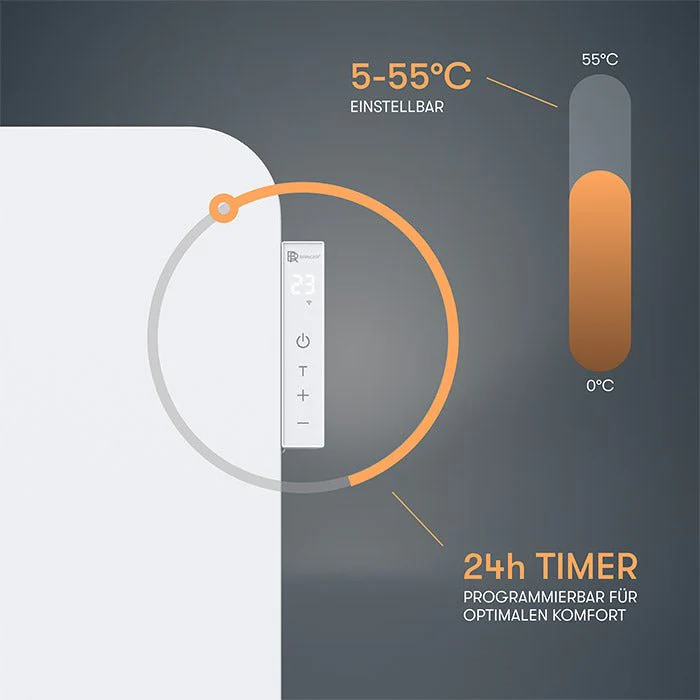 Metall Infrarotheizung mit Smart Thermostat - Image 5