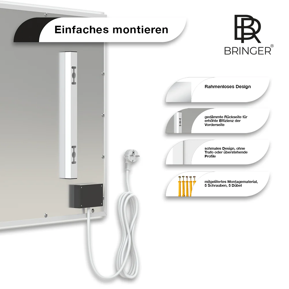 Bringer® Spiegel Infrarotheizung - Image 6